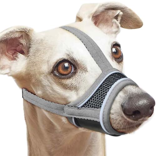 Muselière Chien, Masque Respirant pour Animaux de Compagnie, Museliere pour Chiens Ajustable, Muselière de Formation de Chien pour Petits Chiens, Moyens, XS