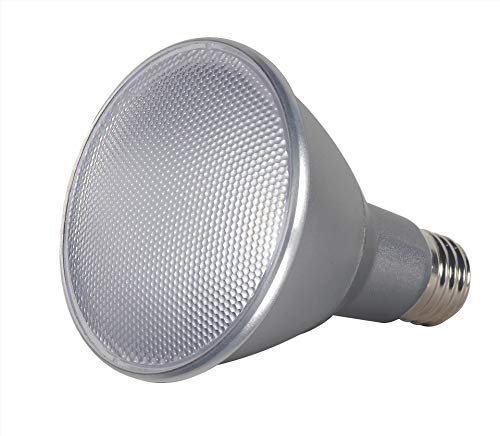 Satco S9425 PAR30 Long Neck LED 2700K Medium Base Light Bulb, 13 Watts, 12o Volts, 25' Beam Spread, IP65 Certification, Dimmable