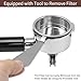 51mm Stainless Steel Portafilter with Double Spouts for CM5418, 3 Ears Portafilter with Portafilter Basket Removal Tool Compatible for CASABREWS CM5418, 3700Essential and 5418Pro