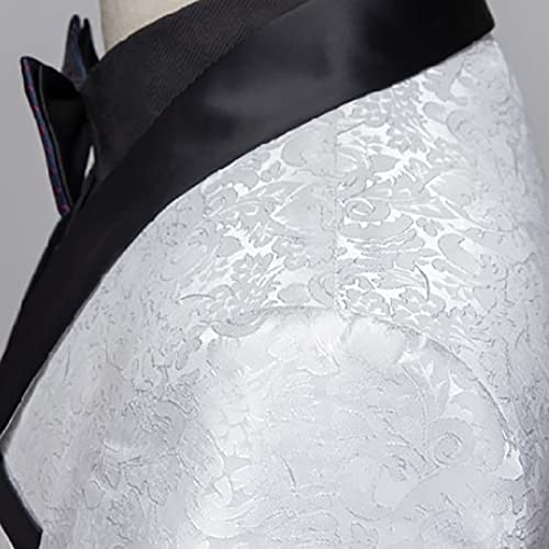 Men's Regular Fit Blazer Vest Pants Single Breasted One Button 3 Pieces Set Suitable for Wedding Prom Party3