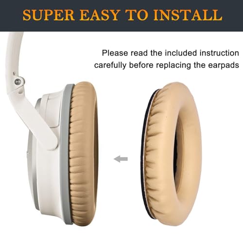 Image of SoloWIT Earpads for Bose QC15 QC25 QC2 QC35 /Ae2 Ae2i Ae2w /SoundTrue & SoundLink Around-Ear Series - Beige