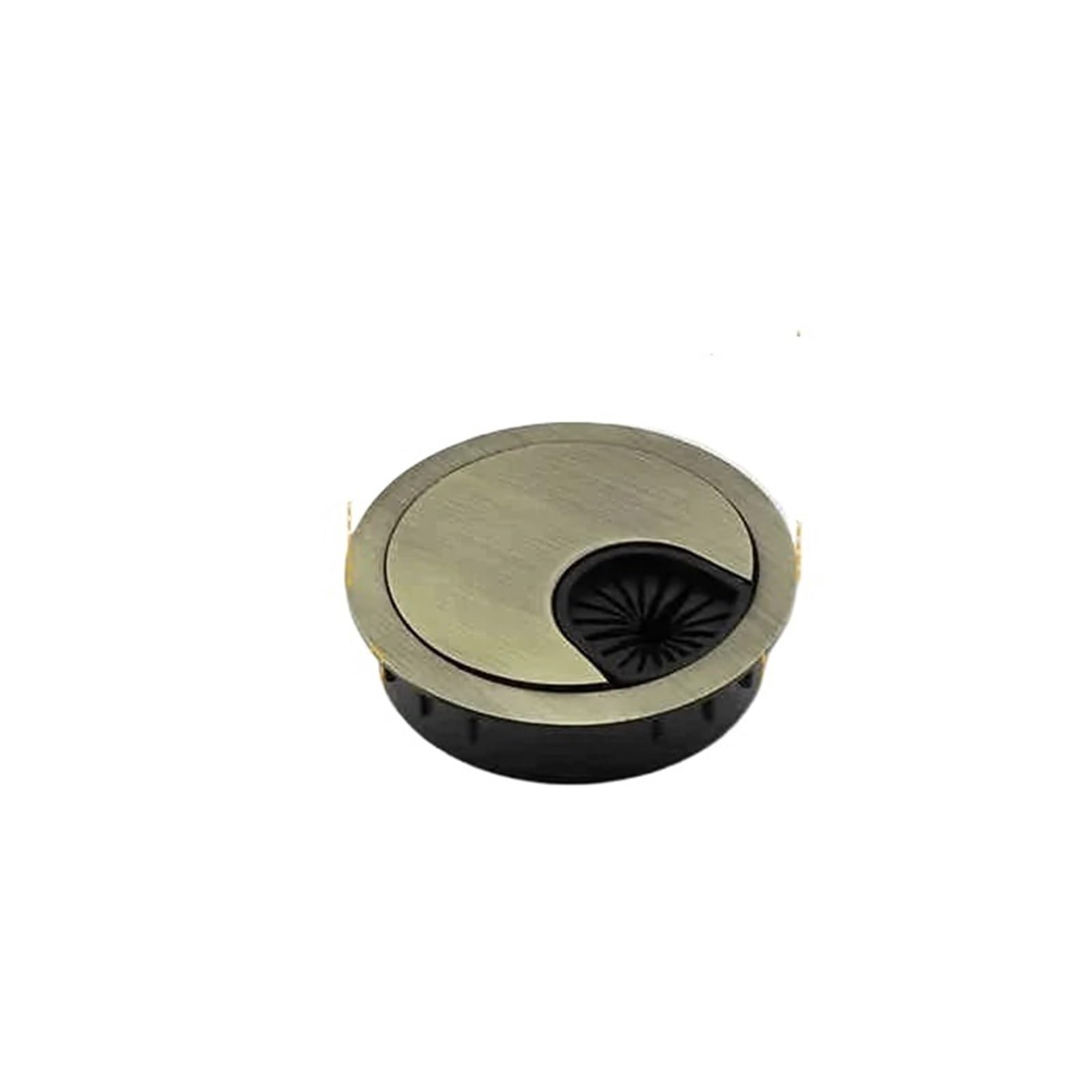 Pasacables Escritorio Anillo protector for orificio de cable escritorio aleación zinc 1 a 8 piezas 50/53/60/80 mm, soporte circular for PC(53mm Green Bronze,4Pcs)