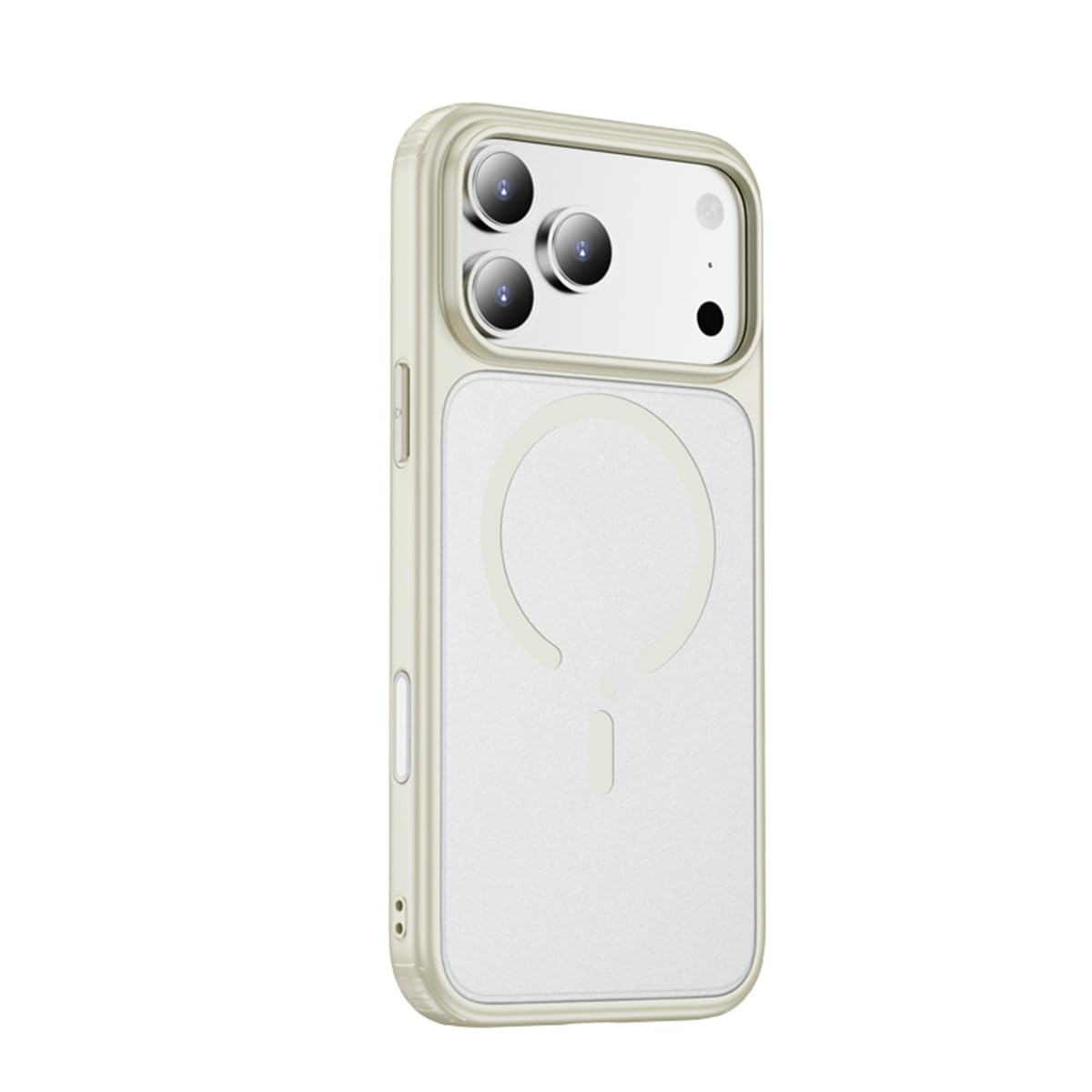 Funda para iPhone Air, Transparente Mate Esmerilado, magnética, con Carga inalámbrica, Cubierta Trasera de TPU a Prueba de Golpes (para iPhone Air/Gris magnético)