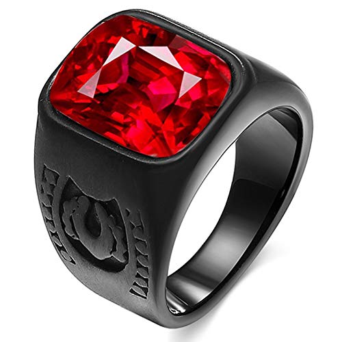 Wlauqueta para anillo de boda simple anillo de anillo de anillo de moda anillo de acero inoxidable número 8, Metal