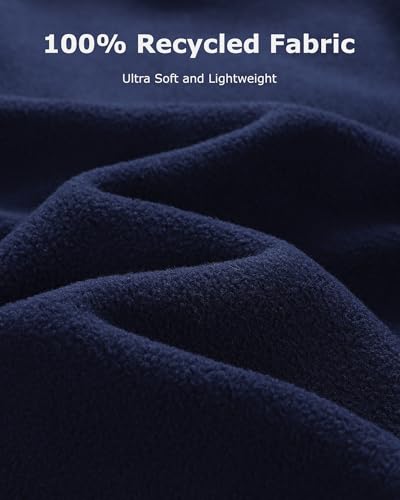 Venustas Men's Heated Fleece Vest with 6 Heating Zones, Lightweight Recycled Electric Fleece Vest4