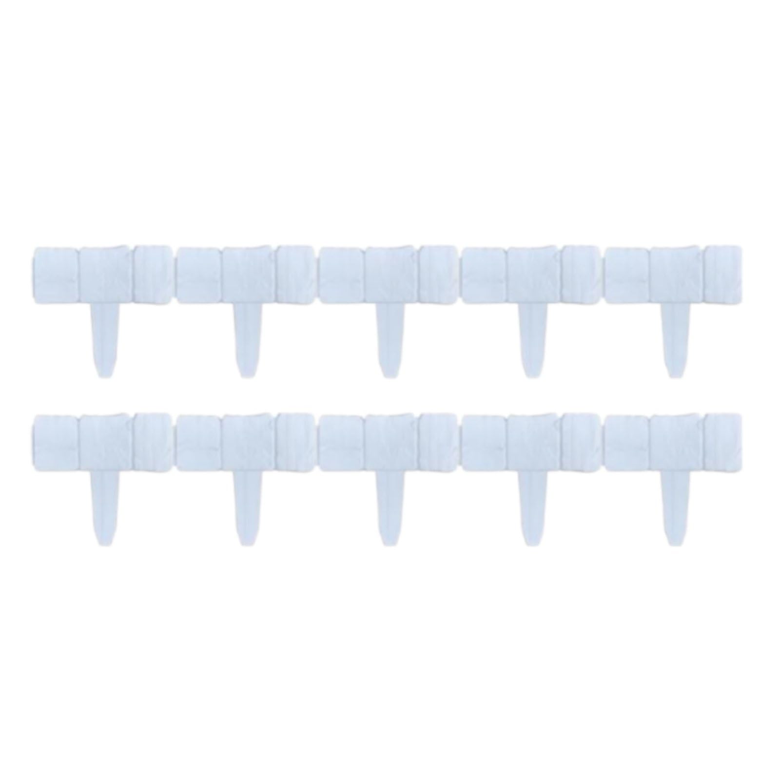 Fake Stone Garden Fence Easy to Install Imitation Stone Border Flexible Interlocking Garden Fence for Yard, White-image-31