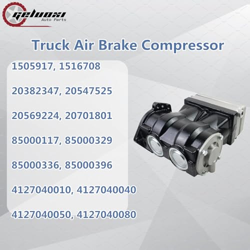 GELUOXI Truck Air Brake Compressor 1516708 Replacement for Volvo D12 FH12 FM12 NH12 FH16 Engine #1505917 20382347 20547525 20569224 20701801