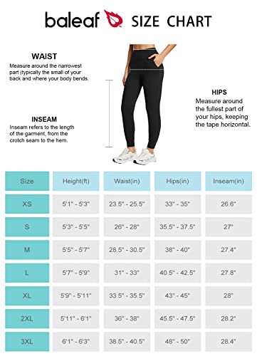 Baleaf Black Joggers For Women With Pockets Workout Athletic High Waisted Yoga Lounge Jogger Lightweight Tapered Pants Black M #TOP5