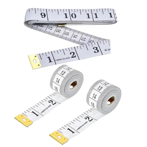 Tape Measures 3Pack, Soft Measuring Tape Double Scale 150cm/60inc...