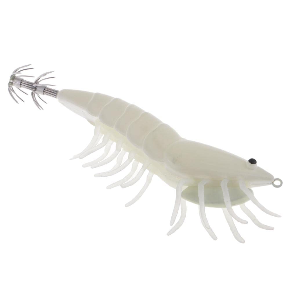 Durable Squid Jigs Hooks White Wood Shrimp Fishing Lures with Squid Hook | Sporting Goods | Fishing | Baits, Lures & Flies | Saltwater Lures | 1 Piece Squid Jigs Fishing Lures-image-46