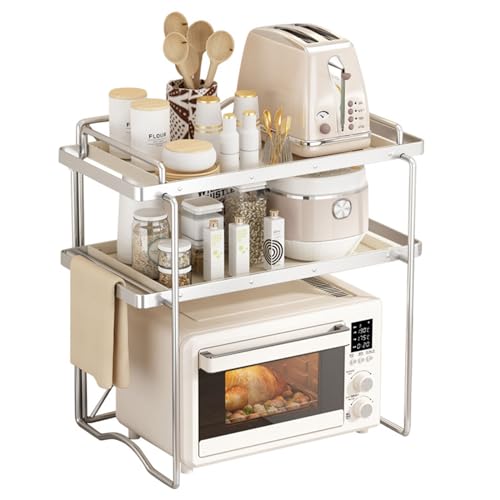 Organisateur de comptoir de cuisine pour rangement micro-ondes