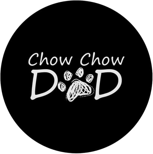Miniatura 3 de Chow Chow Dad Daddy Breed Puppy Owner Dog Father Papa PopSockets Swappable PopGrip