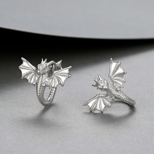 Cute Hoop Earrings for Women Dragon/Cat Earrings 14K Gold Plated Dainty Huggies Earring Animals Jewerly4