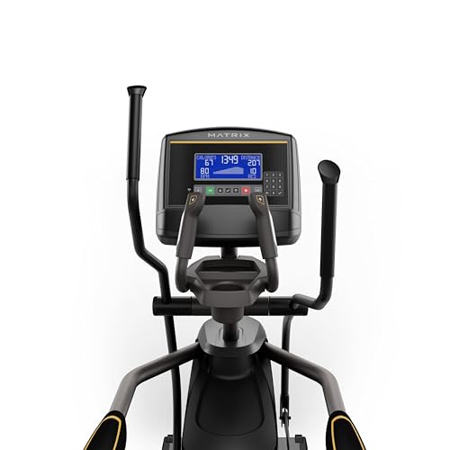 Image of Matrix Fitness E30 Elliptical with XR | 8.5 inch LCD | Low Impact Workouts, Full Body Cardio, High Calorie Burn | Space Saving Compact Design, Suspension Elliptical