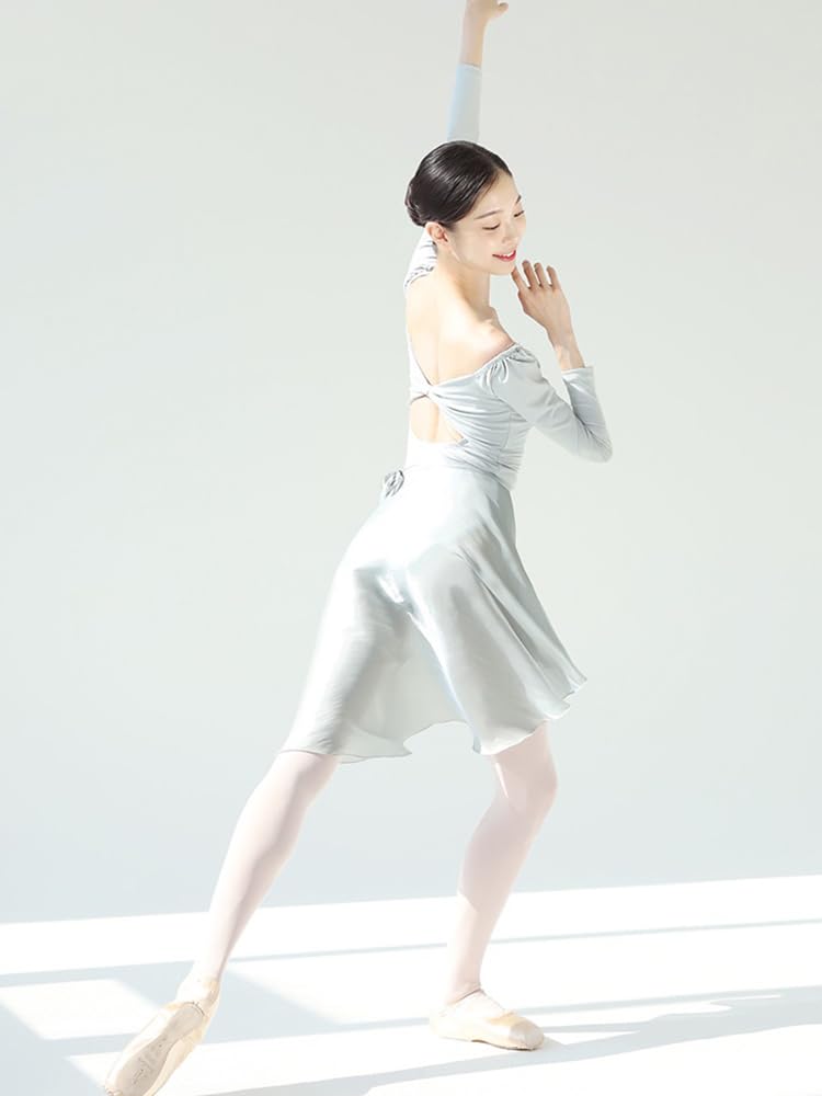 Top da Danza Abbigliamento Body da Ballo in Rete for Donna, Abito da Ballerina, Abbigliamento da Danza Classica, Costume da Bagno da Ginnastica, Collant da Yoga, Costume da Spettacolo