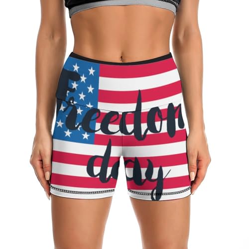 JYYAU Juneteenth Since 1865 Celebrate Freedom Afican High Waist Yoga Shorts for Women Athletic Shorts Leggings Running Pants Black