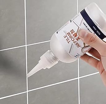 Bathroom Tiles Gap Filler Waterproof Crack Grout Gap Filler Agent Silicone Sealant for Home Sink Gaps/Grouts Repair Filler Tube Paste for Kitchen, Bathroom (280ML)