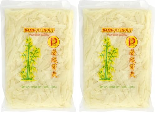 Penta Rebanadas de Brotes de Bambú Envasados ​​Al Vacío Paquete de 2 x 454 Gr 450 g