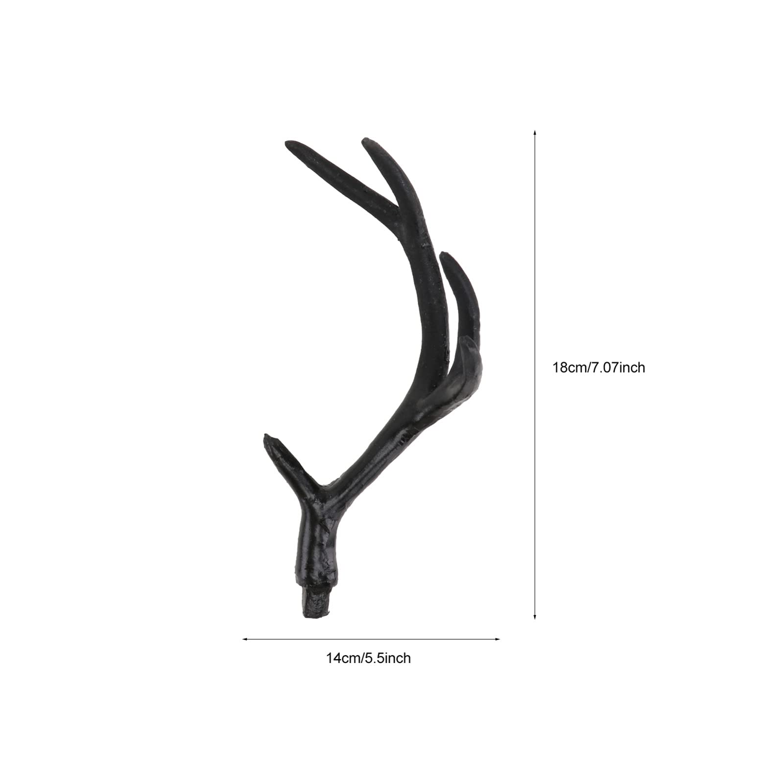 Sewroro 1 Pair Deer Antlers Headband Costume Simulated Deer Horn Headdress Gothic Deer Horn Headband Cosplay Hair Hoop for Halloween Christmas Cosplay Party - Image 3