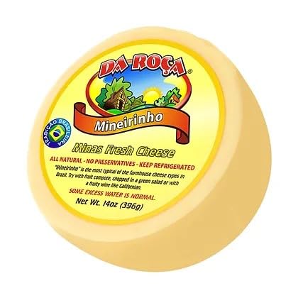 Da Roça Fresh Cheese 14oz by Brazilian Corner  Queijo Minas Fresco 396g - Mineirinho  Queso Fresco Tipo Minas  Imported from Brazil