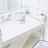 ★ Este protector de cuna está diseñado con un patrón elegante y lindo que combina con diferentes estilos de ropa de cama y cunas y se adapta fácilmente a diferentes estilos de hogares. Haga que la habitación de su hijo sea más animada e interesante.