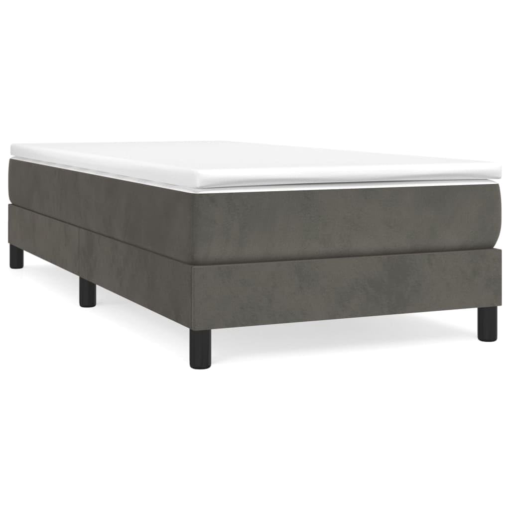 Velluto premium Doghe in legno Grigio Scuro 90x190 cm
