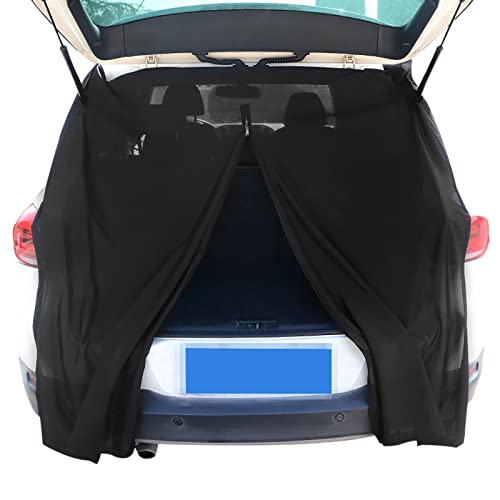 車の窓の日よけカバー メッシュシート プライバシーサイドサンシェード キャンプカーテン アクセサリー 女性男性子供赤ちゃん アウトドア 車のトランクメッシュ#ジッパー付きフック付き アンチミッジカーテン 長さ調整可能 キャンプ睡眠読書用 SUV用 夏用