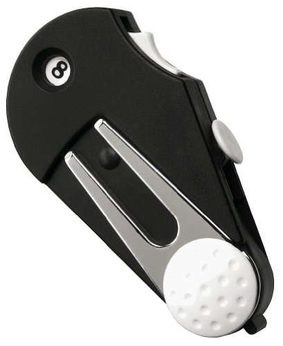 KILLAGOLF - 5 in 1 - Golftool mit Pitchgabel + Ballmarker + Schlagzähler + Bürste + Clip Cover