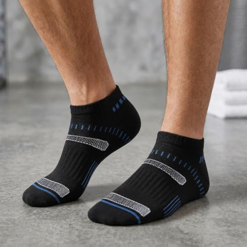 TEXLINA Mens Crew Socks Athletic High Ankle Socks,12 Pairs,Size 10-13 — view 2