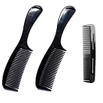 Soft 'N Style (2 Pack) - 8 inch Styling Essentials Round Handle Comb included 5" Favorict Pocket Comb