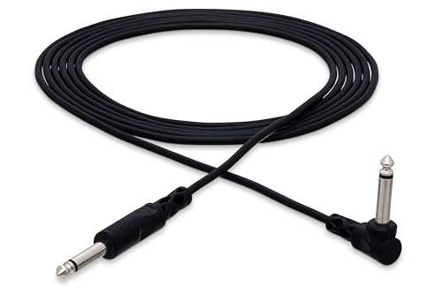 Hosa CPP-110R cable 1/4" TS a ángulo recto 10 pies miniatura 1