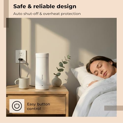 Image of Lifelong 350ml Electric Portable Kettle for Hot Water | 304 Stainless Steel Rapid Boil Tea Maker with Detachable Cord & Overheat Protection | Tea & Water Kettle for Travel, Office or Home (LLEPK07)