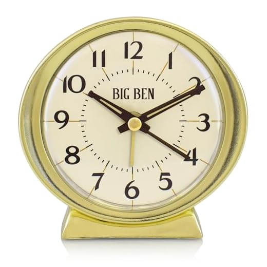 Westclox Big Ben Classic Battery Operated Alarm Clock with Lumnious Hands