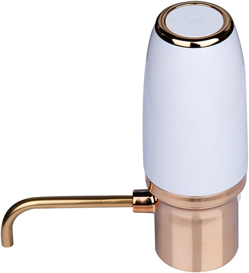 Electric Wine Decanter Pump USB Rechargeable Automatic Wine Decanter Pourer Smart Wine Carafe Electric Wine Aerator Dispenser Wine Pourer (Color : White Size : Free size)