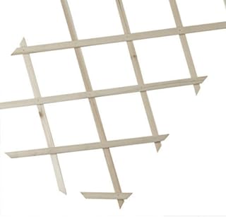 Intermas 170221 - Celosía de Madera, 25x2x100 cm, Color marrón