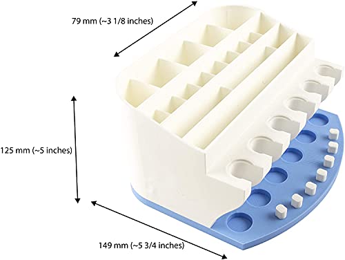 Image of Organizer for Cricut Tools and Accessories Blade Holder Caddy,Storage Compatible with Cricut Maker Blades /QuickSwap Tip /Explore DeepCut Blade(Blue)