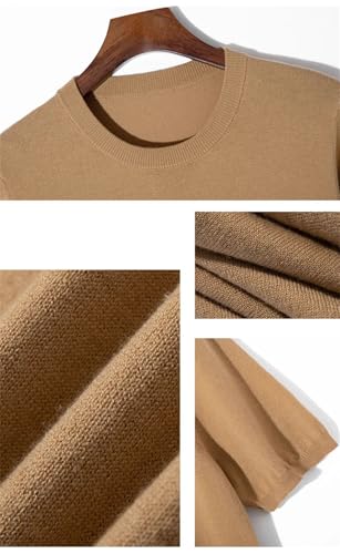 Men's Pullover Sweaters Classic Short Sleeve O Neck Loose Business Casual Pullovers Tops3