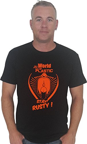 shirts&nerds - Camiseta - Camisa - para hombre negro Large