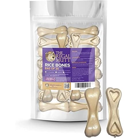 The Regal Mutt - Rice Bones for Dogs (Bag of 20) Cover