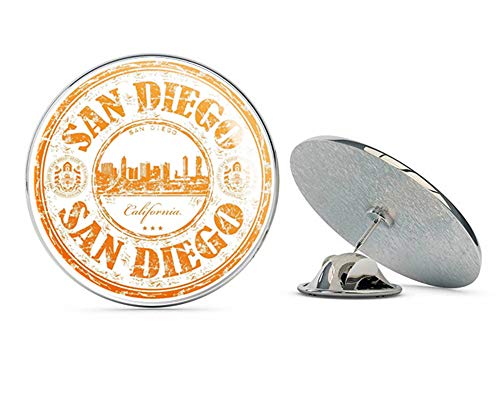 San Diego California USA Round Metal 0.75