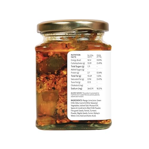 Image of Homemade Love Punjabi Mix Vegetable Pickle in Mustard Oil (250g) | Premium Homemade Pickle crafted with mix of Carrots Raw Mango Green Chilli Lemon and Seasonal Vegetables | No Artificial Preservatives | Tangy & Spicy homemade achar