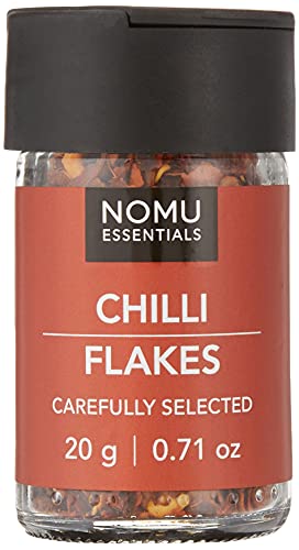 NOMU Chilli Flakes | High Quality | Seasoning | Essentials | Halal & Kosher (Parev) | No Preservaties Or Additivies - 20g