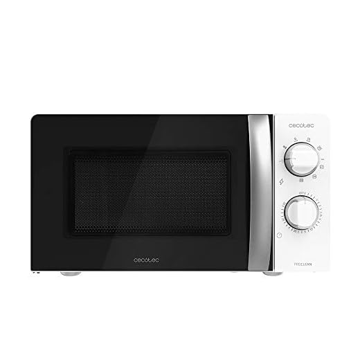 Cecotec Forno a Microonde con Grill ProClean 2110 da 20 Litri, 700W, con 6 livelli di potenza, funzione grill, tecnologia 3DWave, modalità scongelamento, timer fino a 30 minuti