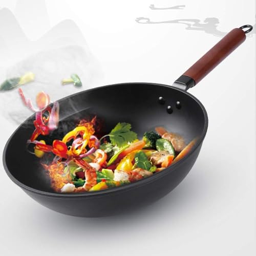 Wok tradicional de hierro 32 cm miniatura 2