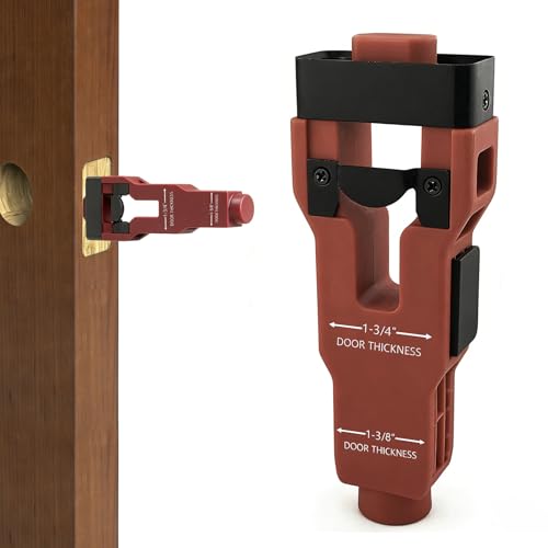 Door Latch Mortise Tool, Door Latch Installation Kit, Door Lock Installation Kit for 1-3/4" or 1-3/8" Thick Doors