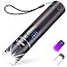 Taschenlampe LED/UV Aufladbar 2 in 1, Laitver Superhell Taschenlampen 395nm Mini Schwarzlicht 6 Modi, Zoombar Lange Akkulaufzeit Wasserdischt, für Beleuchtung & Erkennung von Tierurin -Nachtviolett
