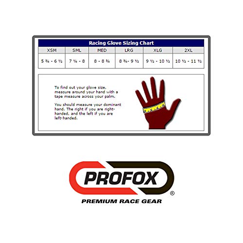 PROFOX Fire Resistant Nomex Auto Racing Gloves SFI 3.3/5 (LRG, Orange)