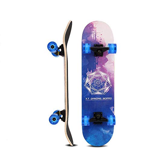 Skateboard, Standard Skateboards with Colorful Flashing Wheels for Beginners Kids Boys Girls Teenager- 31''x 8''Canadian Maple Cruiser- Pro Skate Board (8) Skateboard, Standard Skateboards with Colorful Flashing Wheels for Beginners Kids Boys Girls Teenager- 31''x 8''Canadian Maple Cruiser- Pro Skate Board (8)