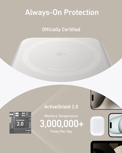 Image of Anker MagGo Power Bank, Qi2 Certified 15W Ultra-Fast MagSafe-Compatible Portable Charger, 10,000mAh Battery Pack with Smart Display and Foldable Stand, For iPhone 15 /14 /13 /12 Only(USB-C Cable Include)