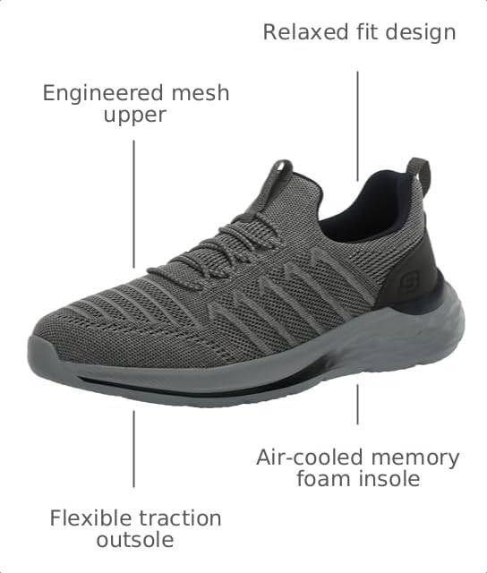 Image of Skechers Mens Garner - Crispin Bungee Lace Slip-on